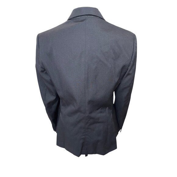 Triumph Black Riding Jacket Hunt Coat Equestrian Blazer Sz 12 Cotton Minimalist - Picture 2 of 11